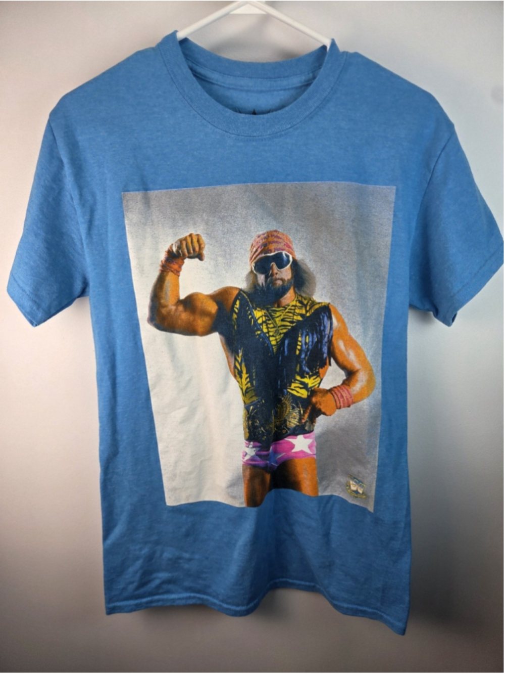 WWE Macho Man Blu T-Shirt Size Small 2017 Pre-Owned